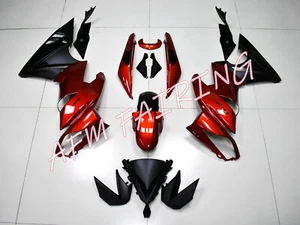 Candy Red Matte Black ABS Injection Fairing Kit for Ninja650 ER-6F 2009-2011 - Picture 1 of 6