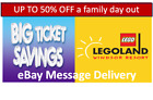 4 x 🙂 FAST KOSTENLOSES TICKET 🙂 Legoland Lego Land Windsor ✅ LÄUFT 31.07.24 ✅