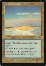 X4 Lonely Sandbar Onslaught Light Play LP MTG Magic DNA GAMES