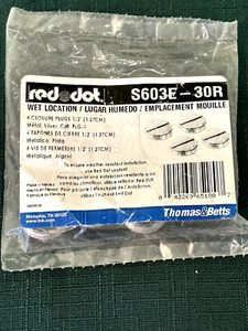 Thomas & Betts Red Dot DPLG-2 1/2" spina di chiusura argento S603E-30R, sacchetto da 4 - Foto 1 di 5