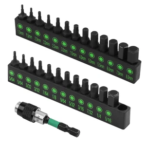 SWANLAKE 26-Piece Hex Head Allen Wrench Drill Bit Set, 1/4Hex Shank Quick Change - Picture 1 of 12