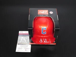 Steven Kwan Signed Auto Cleveland Guardians Chrome Mini Batting Helmet JSA COA - Picture 1 of 2