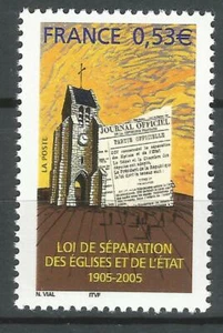 FRANCE 2005 - Loi de Séparation des Églises et de l’État  - n° YT 3860 MNH ** - Picture 1 of 1