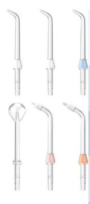 Juego de 6 puntas de chorro surtidas de hilo dental transparente repuesto nuevo Foto 1 de 2