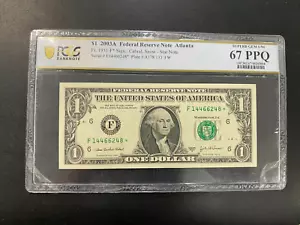 2003 A ONE DOLLAR STAR NOTE PCGS 67 PPQ - FEDERAL RESERVE NOTE - CERTIFIED - $1 - Picture 1 of 4