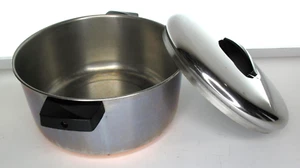 EKCOWARE 4.5 Quart Stainless Steel Stock Pot Copper Bottom W/Lid USA - Picture 1 of 9