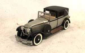 Franklin Mint Precision Models 1928 Hispano Suiza Touring Car, Silver/Black - Picture 1 of 5