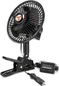 12 Volt Oscillating Fan, 6" Portable Car Fan With Cigarette Lighter,... - Picture 1 of 6