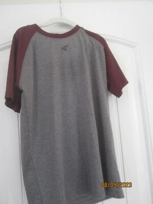 Camisa de béisbol raglán manga corta Easton Youth pequeña 8-10 gris nueva sin etiquetas Foto 1 de 2