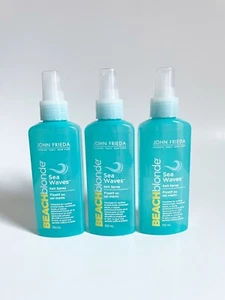 3x John Frieda Beach Blonde Sea Waves Salt Spray Texturizes tousled style 5oz EA - Picture 1 of 5