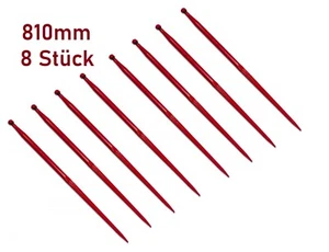 8 x Frontladerzinken M 22X1,5 810mm 81cm Ballenzinken für Frontlader - Bild 1 von 3
