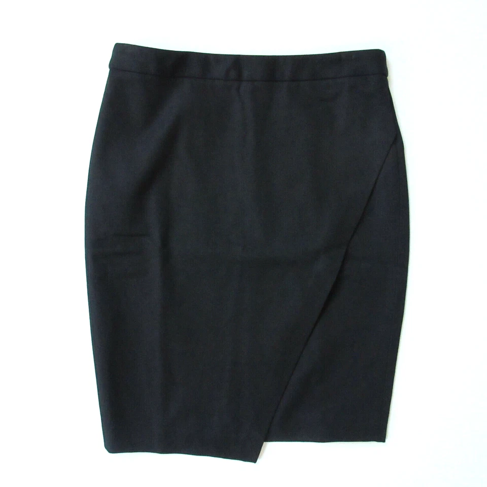 Banana Republic Bi-stretch Sloan Pencil in Black Crossover Wrap Skirt 0
