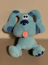 Vintage Blues Clues Sitting Blue 8" Plush Eden 1997 Stuffed Dog Plastic Nose
