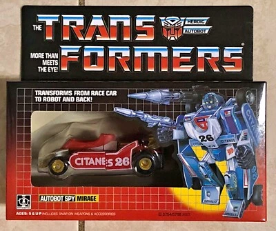 TRANSFORMERS G1 RED AND GOLD MIRAGE  US SELLER MISB RARE! AUTOBOT CAR TOY ROBOT - Image 1 of 3