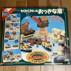 TAKARA Ganbare Tugs Wakuwaku Scale Big Port Shipmates With Box Used - Picture 1 of 9