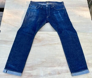 Jeans DOUBLE RL RRL gamba dritta tessuto produzione limitata pantalone uomo blu TAGLIA 36 - Foto 1 di 8