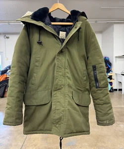 Dakota Outerwear Distributors Men's Sz M Reg Insulated Parka Fur-lined Hood VTG - Picture 1 of 17