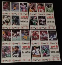 1989 - VACHON - CFL - FOOTBALL - 5 CARDS UNCUT PANEL (4)