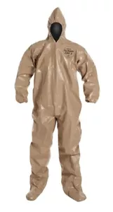 DUPONT Tychem CPF3 Chemical XL C3122TTNXL000600 / NBC Chem Suit w/Hood & Boots - Picture 1 of 5