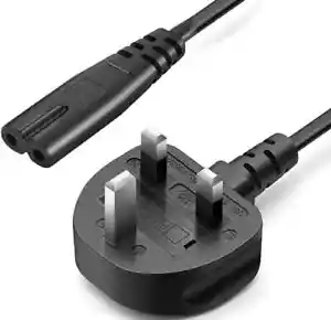 UK Plug to C7 Figure 8 Power Cable Figure 8 Mains Lead 1.8M C7 CABLE J9870A - Picture 1 of 2