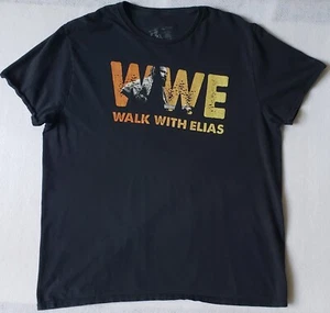 WWE Wrestling WALK WITH ELIAS Size XL Black T-Shirt - Picture 1 of 4