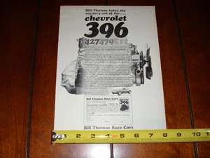 1965 GEETAH BILL THOMAS RENNWAGEN CHEVROLET ORIGINAL AD - Bild 1 von 11