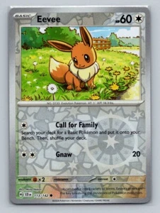 1x Eevee [Reverse Holo] #113 Pokemon Stellar Crown - Pokemon NM - Picture 1 of 2