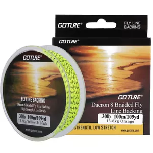 100M Fly Line Backing Line 20LB 30LB 8 Strands Dacron Braided Fly Fishing Line - Picture 1 of 11
