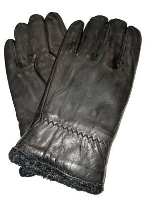 Men's Cire  Italian Finish Nappa Leather Gloves, Black, Medium  - Image 1 of 4