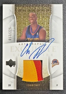 CHRIS TAFT 2005-06 UD Exquisite Collection Rookie Patch Autograph 053/225 - Picture 1 of 2