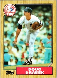 Trade Card Doug Drabek 1987 Topps #283 MLB Major League Baseball NY Yankees - Picture 1 of 2