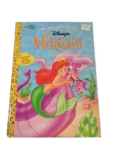 RARE 1991 Golden Walt Disney The Little Mermaid Coloring book 017 - Picture 1 of 11