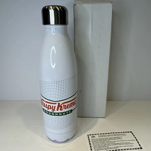 KRISPY KREME - BOWTIE - WATER BOTTLE - FLASK-STAINLESS STEEL NIB RARE COLLECT - Picture 1 of 14