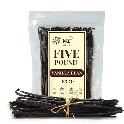 Whole Vanilla Beans Grade A For Homemade Vanilla Extract, Baking -5 Pound - Image 1 of 4