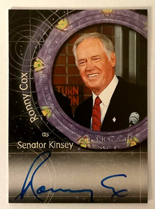 Stargate SG-1 Season 6 Autograph Card A28 Ronny Cox as Senator Kinsey