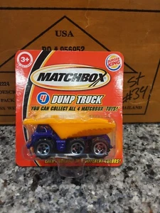 MATCHBOX 2004 BURGER KING - DUMP TRUCK  #4 - SHORT CARD - Picture 1 of 4
