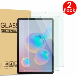 Paquete de 2 protectores de pantalla de vidrio templado para Samsung Galaxy Tab T560/T580/T515/590 - Imagen 1 de 12