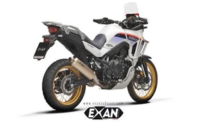 Silenciador silenciador escape slipon ovalado titanio Honda Transalp XL750 2023-2024 Exan - Imagen 1 de 2