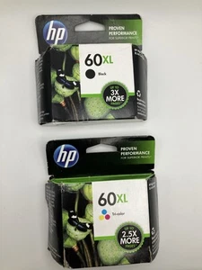 HP 60XL Tinten SET Patrone Combo Pack schwarz & dreifarbig - Original OEM Ablaufdatum 2013 - Bild 1 von 11