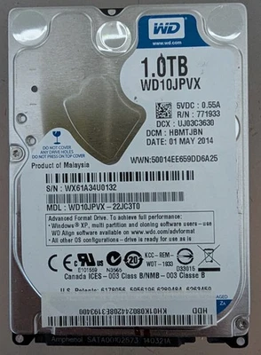 HDD 1 TB 2.5" 3.5" - Immagine 1 di 3