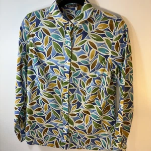 J. MCLAUGHLIN Lois Blouse Blue Fly button down Business Casual Women Sz XS - Picture 1 of 6
