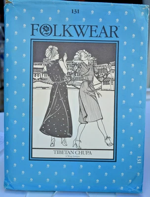 Folkwear Costume Pattern No. 131 Tibetan Chupa Dress Women - Image 1 of 2