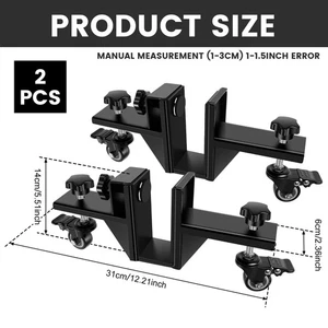 2Pcs Door Dolly Iron Door Mover 360 Degree Rotating Door Installation stsaQ - Picture 1 of 11