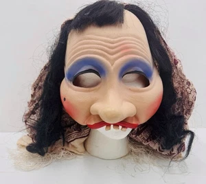 Vintage Halloween Maske Latex Old Woman Be Something Studios 1988 Made In USA - Bild 1 von 6