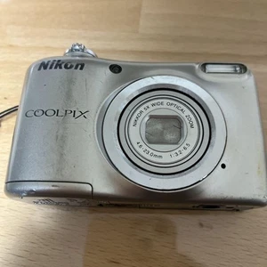 Nikon COOLPIX A10 Silver Digital Camera 16.1MP Tested LCD Issue Body Only - Picture 1 of 3