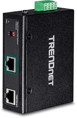 TRENDnet Industrial Gigabit UPoE Splitter, Dual DC Power Outputs, DIN-Rail or - Image 1 of 4
