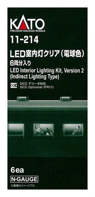 KATO N Gauge 11-214 Clear LED Interior Light (Bulb Color) 6-Car Set train JAPAN - Image 1 of 2