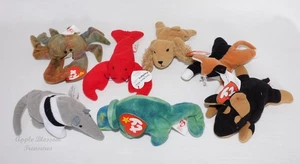 TY TEENIE BEANIE BABIES-LOT OF 7-W/TAGS-ALL MARKED 1993-EXCELLENT CONDITION - Picture 1 of 12