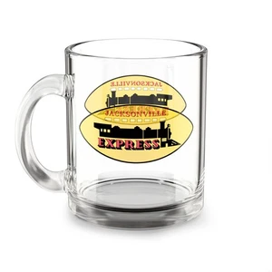 Taza de vidrio Jacksonville Express 10 oz - Equipo de fútbol americano WFL - Imagen 1 de 3