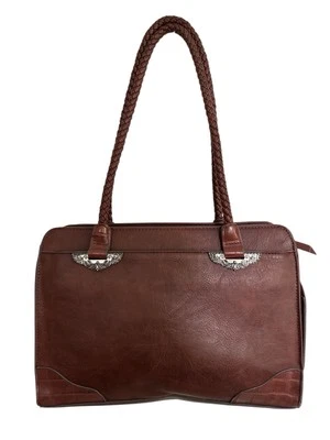 Bueno of California Mix Media Satchel Tote Bag - Image 1 of 4